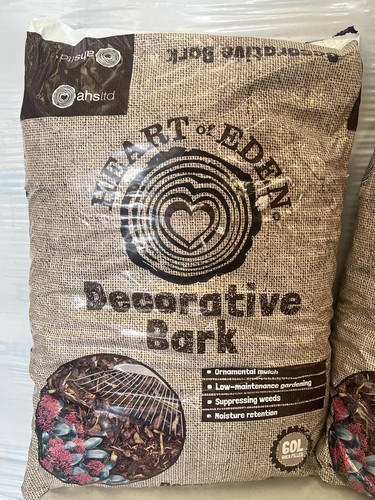 Bagged bark chip landscape - bark,